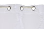DKD Home Decor Cortina de Poliéster Blanca con 8 Anillas 140x260 cm
