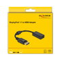 DeLOCK Adaptador DisplayPort 1.1 Macho a HDMI Hembra Negro