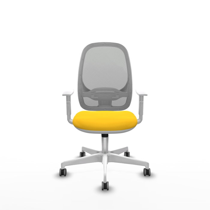 PIQUERAS Y CRESPO Silla de oficina Cilanco con mecanismo Sincro, Amarillo y Gris PIQUERAS Y CRESPO Silla de oficina Cilanco con mecanismo Sincro, Amarillo y Gris
