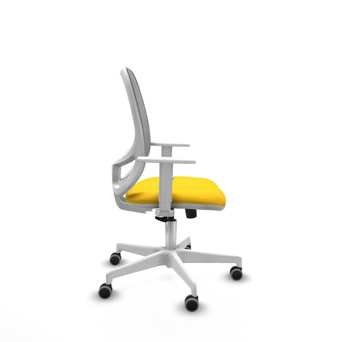 PIQUERAS Y CRESPO Silla de oficina Cilanco con mecanismo Sincro, Amarillo y Gris PIQUERAS Y CRESPO Silla de oficina Cilanco con mecanismo Sincro, Amarillo y Gris