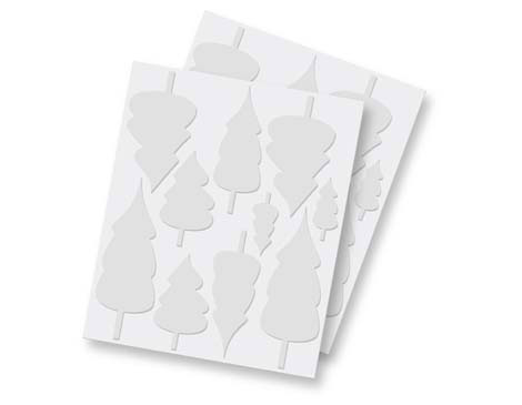 Scrapbook Adhesives by 3L Adhesivo espuma 3D árboles blanco medidas surtidas 20u.