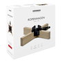 Krinner Copenhagen Base para árbol de Navidad de madera, 2,5 m / 12 cm