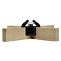Krinner Copenhagen Base para árbol de Navidad de madera, 2,5 m / 12 cm