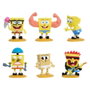 JUST PLAY Blister 5 Figuras de Bob Esponja Surtidas - Personajes Nickelodeon - Tamaño Aproximado 6.8 cm