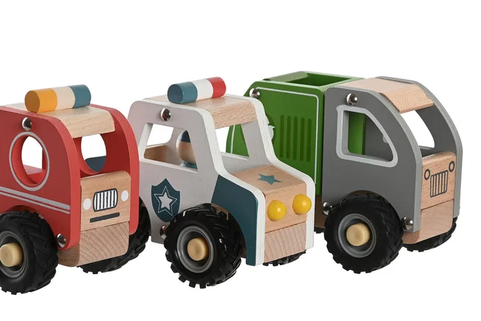 DKD Home Decor Juguete de Madera Multicolor con Movimiento (Surtido de 3)