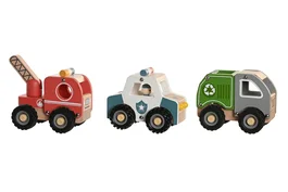 DKD Home Decor Juguete de Madera Multicolor con Movimiento (Surtido de 3)
