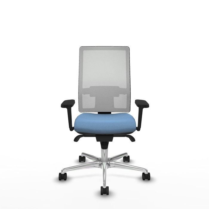 PIQUERAS Y CRESPO Silla de oficina Horna con mecanismo Sincro, Azul cielo y Blanco PIQUERAS Y CRESPO Silla de oficina Horna con mecanismo Sincro, Azul cielo y Blanco