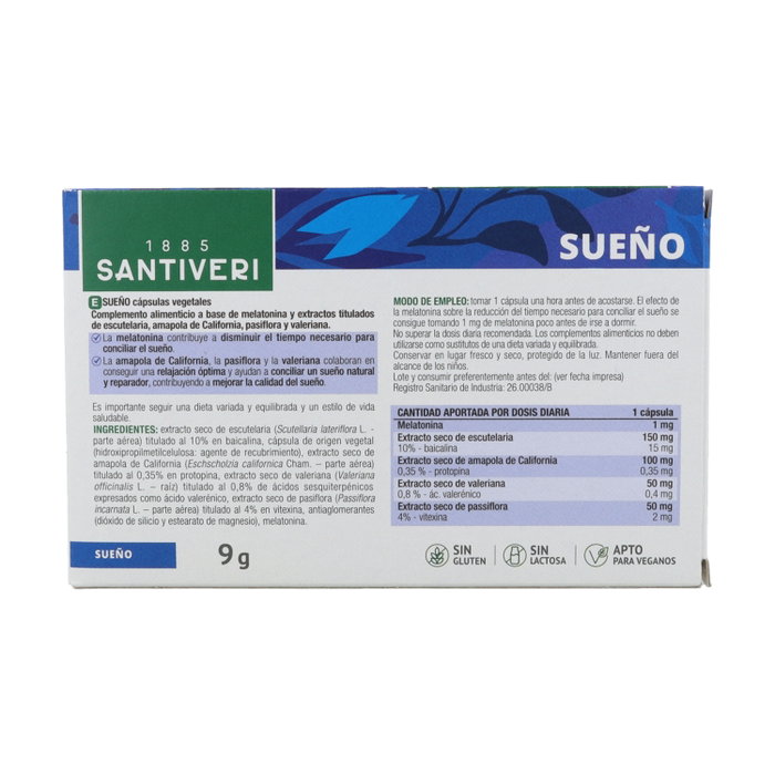 Santiveri Sueño 20 cápsulas