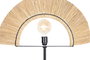 DKD Home Decor Lámpara Pie Colonial Natural Negro 26 x 152 x 56 cm Yute Hierro
