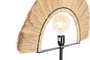 DKD Home Decor Lámpara Pie Colonial Natural Negro 26 x 152 x 56 cm Yute Hierro