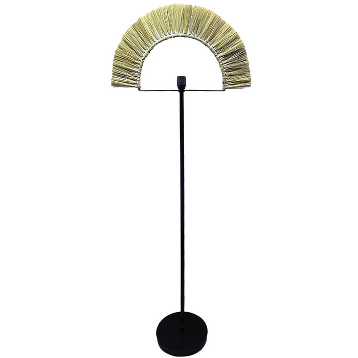 DKD Home Decor Lámpara de Pie de Yute y Hierro Natural