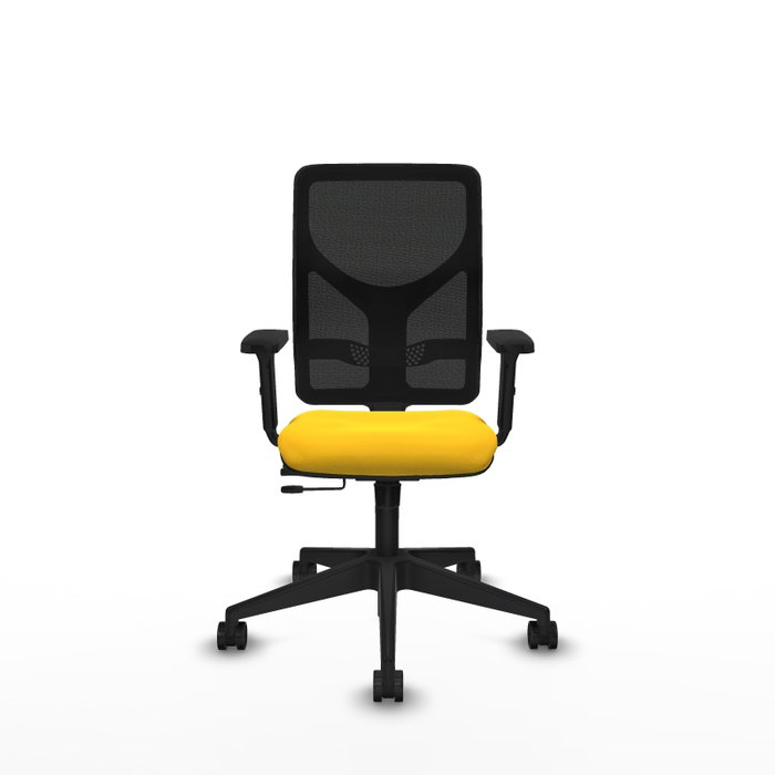 PIQUERAS Y CRESPO Silla de oficina Motilla Amarillo y Negro PIQUERAS Y CRESPO Silla de oficina Motilla Amarillo y Negro