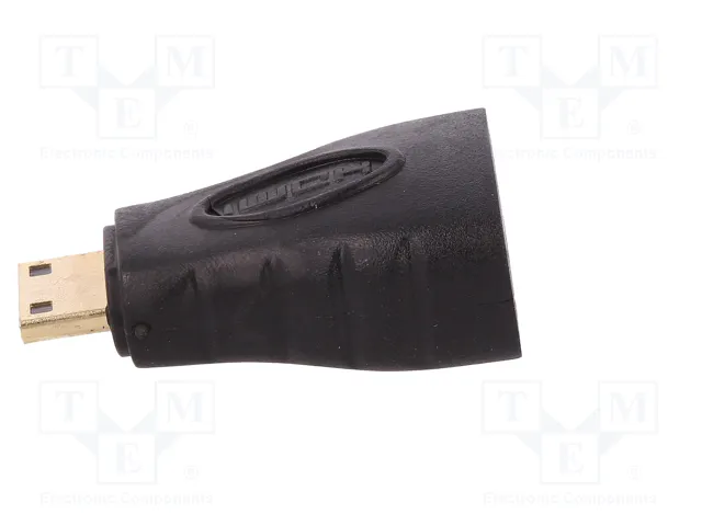QOLTEC Adaptador HDMI tomacorriente a mini HDMI enchufe, negro