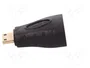 QOLTEC Adaptador HDMI tomacorriente a mini HDMI enchufe, negro