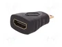 QOLTEC Adaptador HDMI tomacorriente a mini HDMI enchufe, negro
