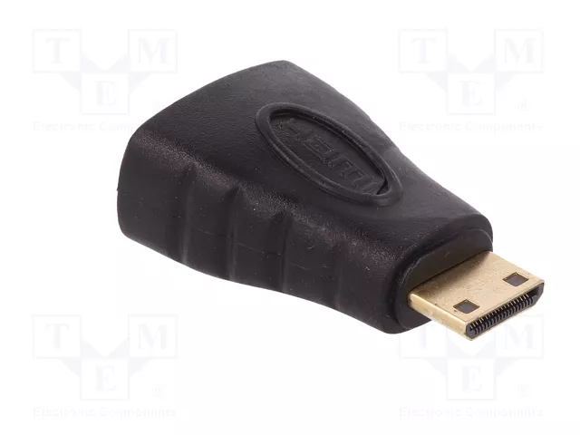 QOLTEC Adaptador HDMI tomacorriente a mini HDMI enchufe, negro