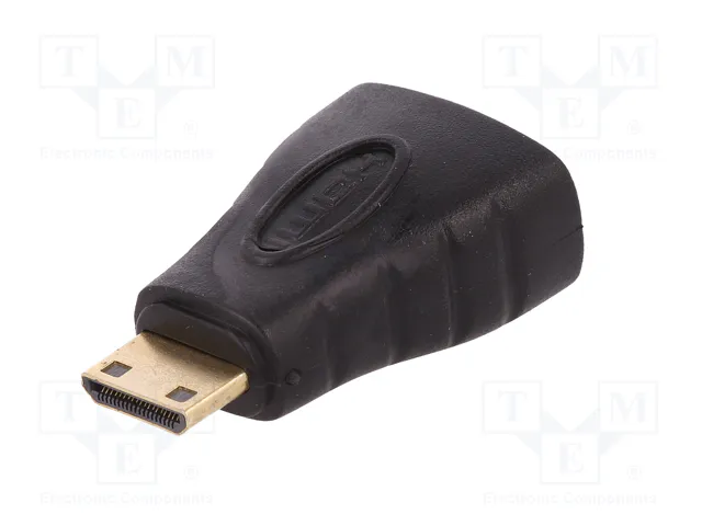 QOLTEC Adaptador HDMI tomacorriente a mini HDMI enchufe, negro