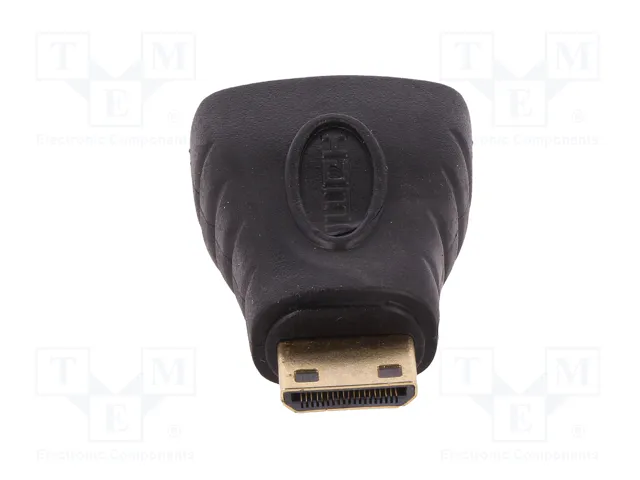 QOLTEC Adaptador HDMI tomacorriente a mini HDMI enchufe, negro
