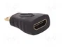 QOLTEC Adaptador HDMI tomacorriente a mini HDMI enchufe, negro