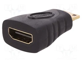 QOLTEC Adaptador HDMI tomacorriente a mini HDMI enchufe, negro