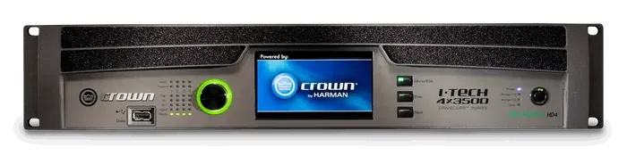 Crown I-Tech 4x3500HD Amplificador de Potencia 4000W Cuatro Canales con Conector Speakon Crown I-Tech 4x3500HD Amplificador de Potencia 4000W Cuatro Canales con Conector Speakon
