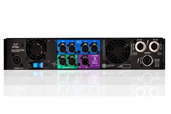 Crown I-Tech 4x3500HD Amplificador de Potencia 4000W Cuatro Canales con Conector Speakon Crown I-Tech 4x3500HD Amplificador de Potencia 4000W Cuatro Canales con Conector Speakon