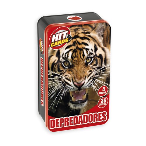 Juego Imagiland Hit Cards Caja Metalica Depredadores Juego Imagiland Hit Cards Caja Metalica Depredadores