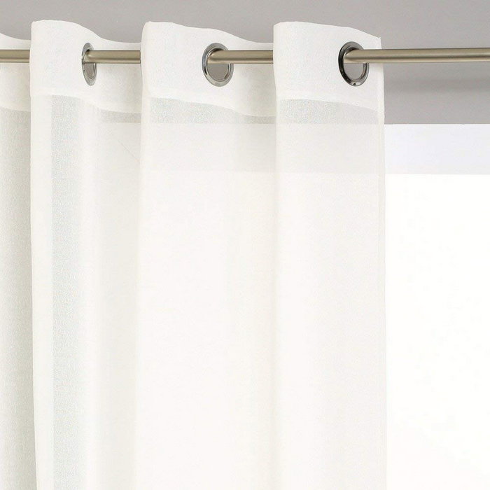 Atmosphera Visillo con ollaos Blanco roto 140 x 240 cm Atmosphera Visillo con ollaos Blanco roto 140 x 240 cm
