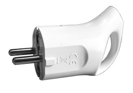 Clavija Macho Schuko 16A Blanca