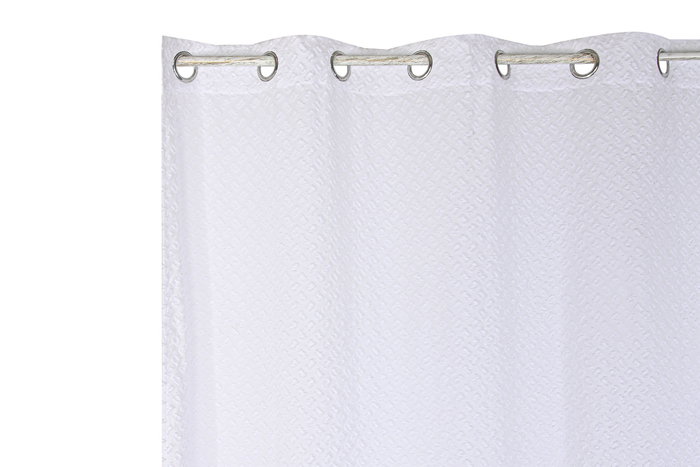 DKD Home Decor Cortina Boho Blanco Poliéster Bordado 260 x 260 x 140 cm Coord Cama 23 DKD Home Decor Cortina Boho Blanco Poliéster Bordado 260 x 260 x 140 cm Coord Cama 23