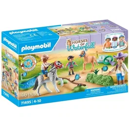 Playmobil 71495 Jinetes de ponis y saltadores
