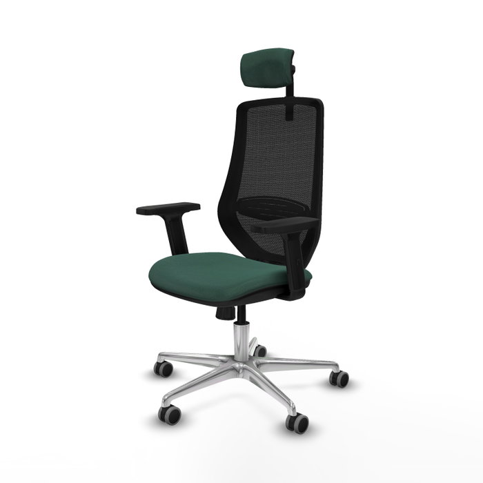 PIQUERAS Y CRESPO Silla de oficina Mardos con mecanismo Sincro, Verde botella y Negro PIQUERAS Y CRESPO Silla de oficina Mardos con mecanismo Sincro, Verde botella y Negro