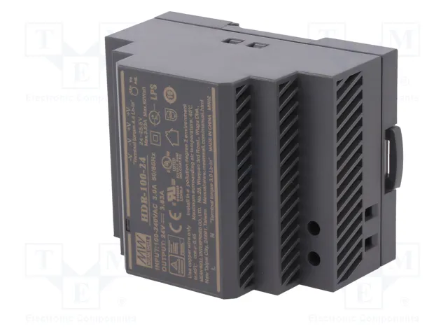 Meanwell HDR-100-24 Fuente de alimentación 24V 92W HDR-Serie