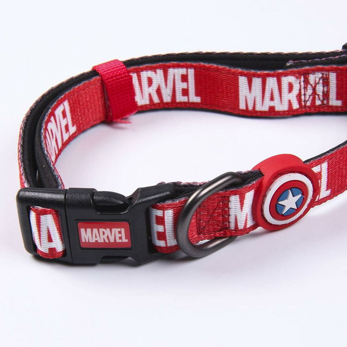 Cerdá Collar Premium Para Perros Marvel Talla M/L Rojo