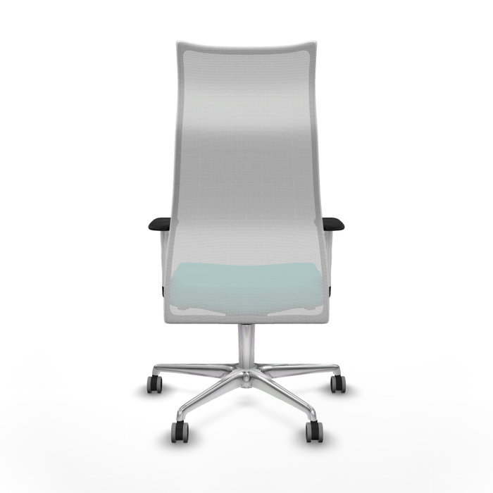 PIQUERAS Y CRESPO Sillón Albacete con Mecanismo Sincro, Similpiel Turquesa y Malla Blanco PIQUERAS Y CRESPO Sillón Albacete con Mecanismo Sincro, Similpiel Turquesa y Malla Blanco