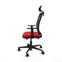 PIQUERAS Y CRESPO Silla de oficina Haches con mecanismo Sincro/Traslack, Rojo y Negro