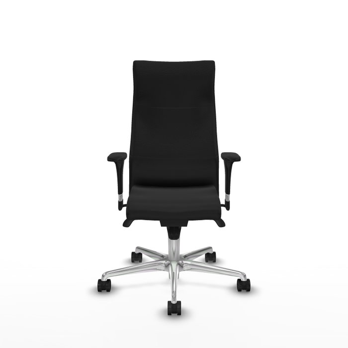 PIQUERAS Y CRESPO Sillón Albacete Negro con Mecanismo Sincro y Base de Aluminio PIQUERAS Y CRESPO Sillón Albacete Negro con Mecanismo Sincro y Base de Aluminio