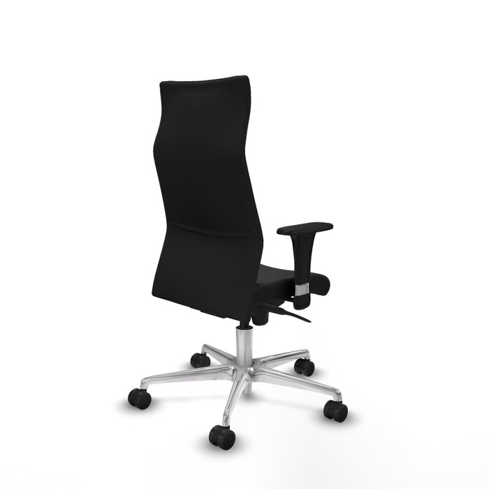 PIQUERAS Y CRESPO Sillón Albacete Negro con Mecanismo Sincro y Base de Aluminio PIQUERAS Y CRESPO Sillón Albacete Negro con Mecanismo Sincro y Base de Aluminio