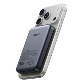 UGREEN PB561 Powerbank inalámbrica magnética 10000mAh con carga rápida USB-C Power Delivery 20W, gris