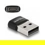 DELOCK Adaptador USB 2.0 USB Typ-A St > USB Type-C Bu schwarz negro