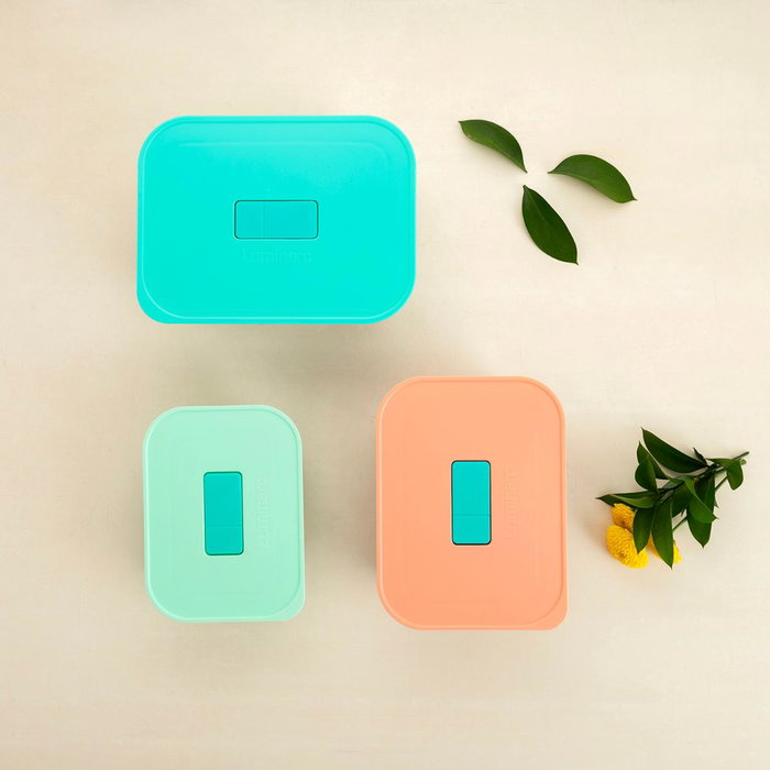 Set 3 Recipientes Vidrio Joy Luminarc 63-104-150 cL- 14-18-20,5 cm