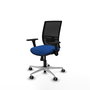 PIQUERAS Y CRESPO Silla de oficina Yunquera con mecanismo Sincro, Azul y Negro