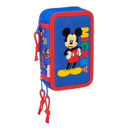 Safta Plumier Mickey Mouse Today Triple Cremallera 37 Pcs