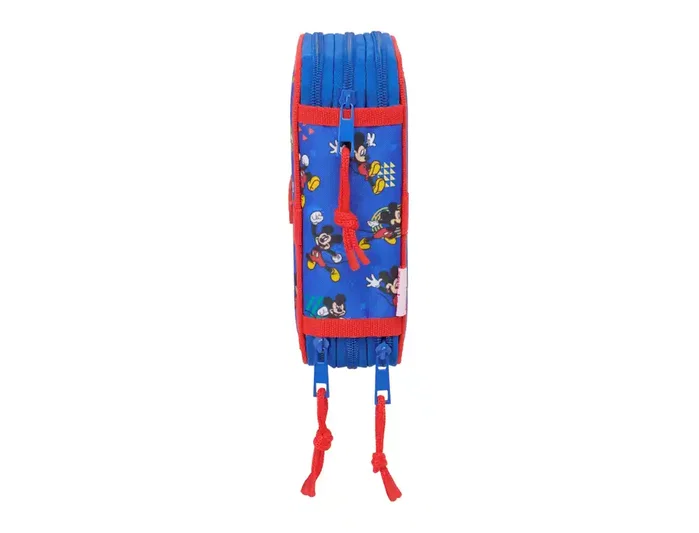 Safta Plumier Escolar Mickey Mouse Today Triple Cremallera 37 Piezas