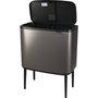 Brabantia Bo Touch Bin Platinum 11 + 23 L