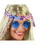 Atosa Gafas Redondas Azul para Disfraces de Mujer Adulto Hippie