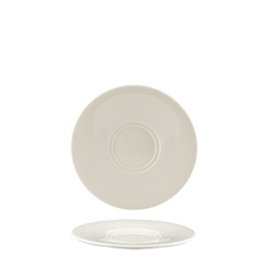 Summa Platillo Moderno de Vitroporcelana, Diámetro 14 cm, Color Marfil, para Vajilla (Set de 6)