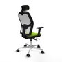 PIQUERAS Y CRESPO Silla de oficina Jorquera Sincro/Traslack Pistacho y Blanco