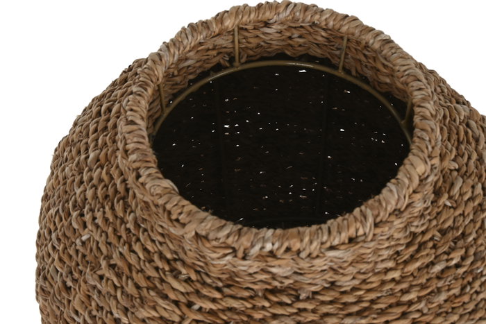 DKD Home Decor Jarrón Seagrass y Metal Natural 35x35x70 cm DKD Home Decor Jarrón Seagrass y Metal Natural 35x35x70 cm