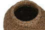 DKD Home Decor Jarrón Seagrass y Metal Natural 35x35x70 cm